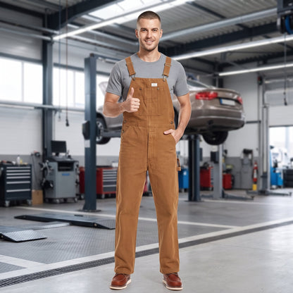 🏆𝐎𝐟𝐟𝐢𝐜𝐢𝐚𝐥 𝐁𝐫𝐚𝐧𝐝 𝐒𝐭𝐨𝐫𝐞Men’sDurable Denim Bib Overalls with Adjustable Shoulder Straps & Multi‑Purpose Utility Pockets