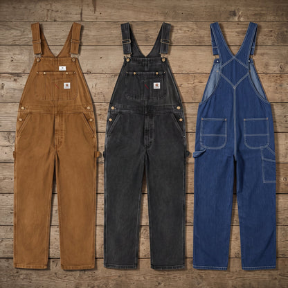 🏆𝐎𝐟𝐟𝐢𝐜𝐢𝐚𝐥 𝐁𝐫𝐚𝐧𝐝 𝐒𝐭𝐨𝐫𝐞Men’sDurable Denim Bib Overalls with Adjustable Shoulder Straps & Multi‑Purpose Utility Pockets